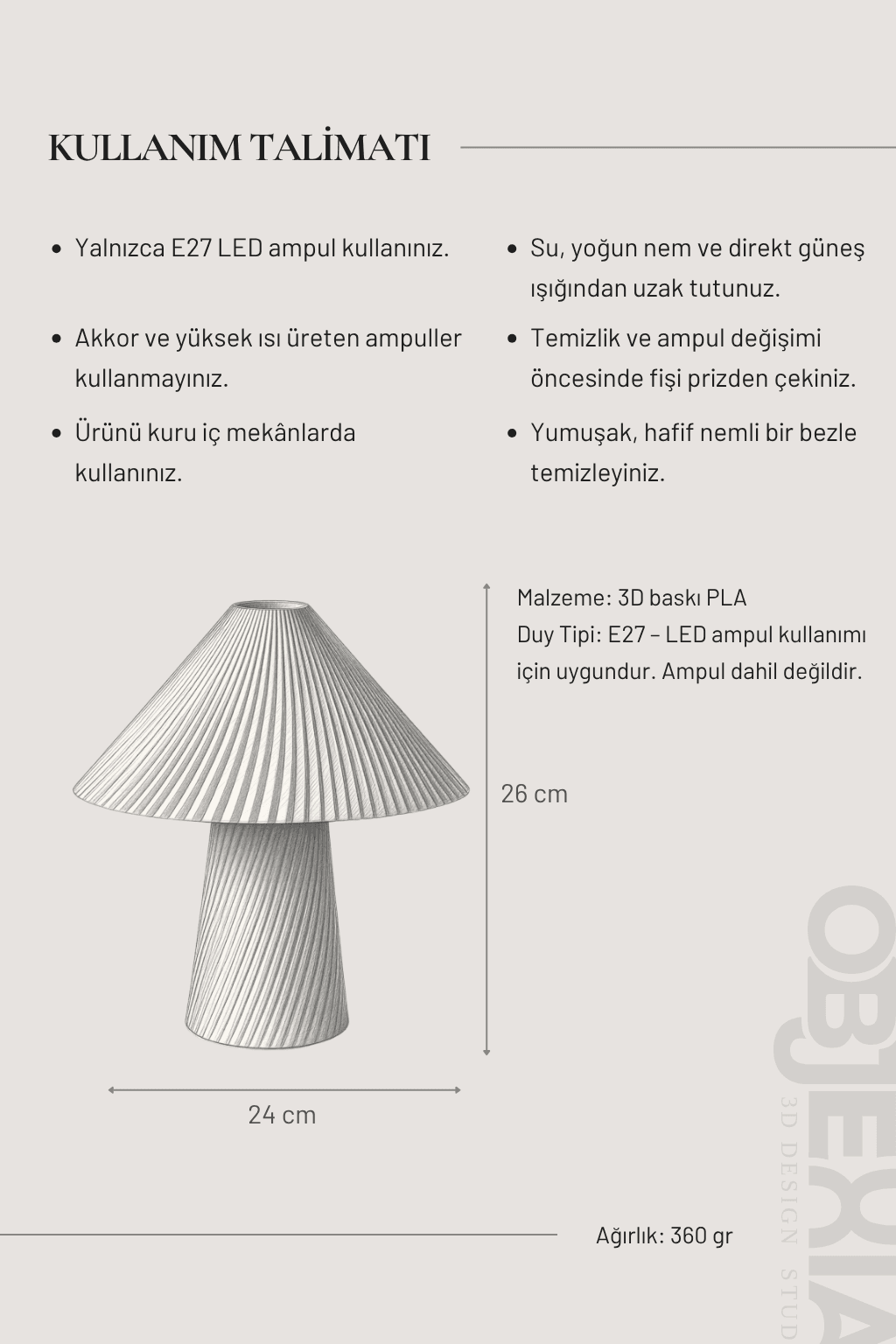 TURBO Masa Lambası