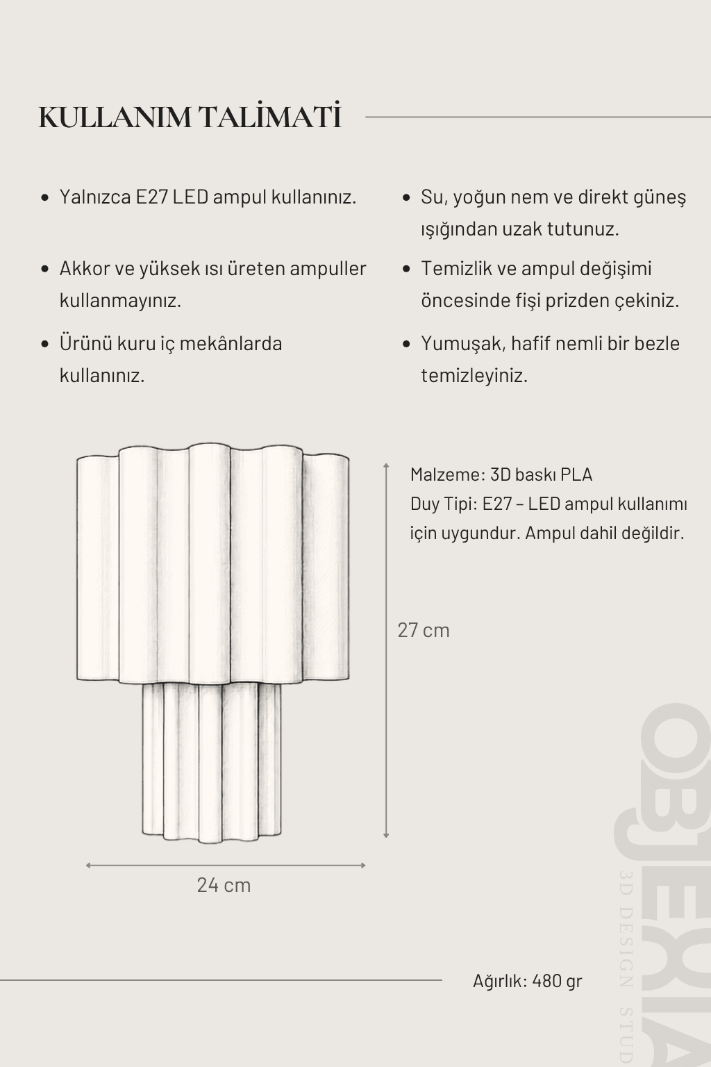 FLUTE Masa Lambası