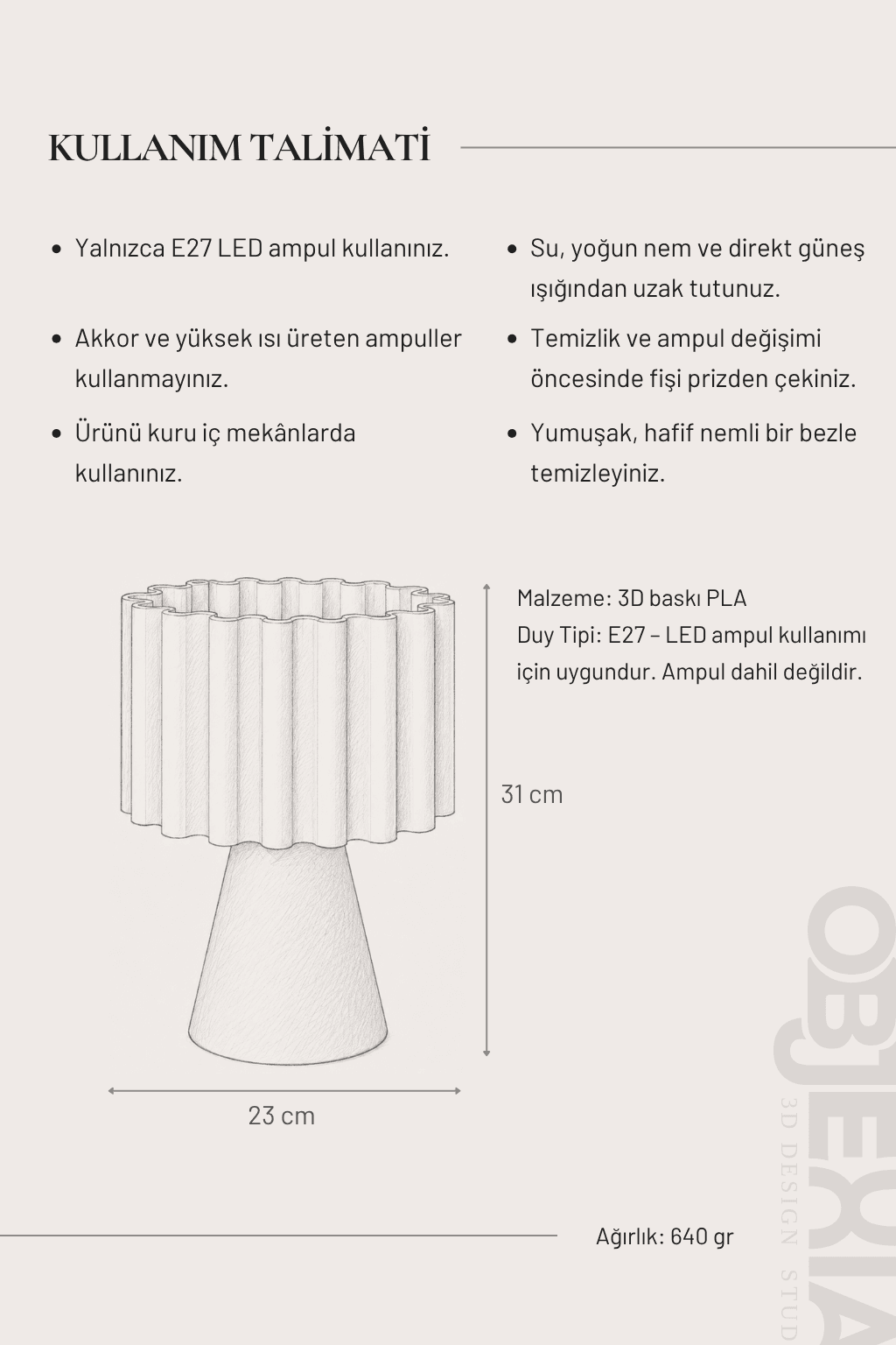 CONO Masa Lambası