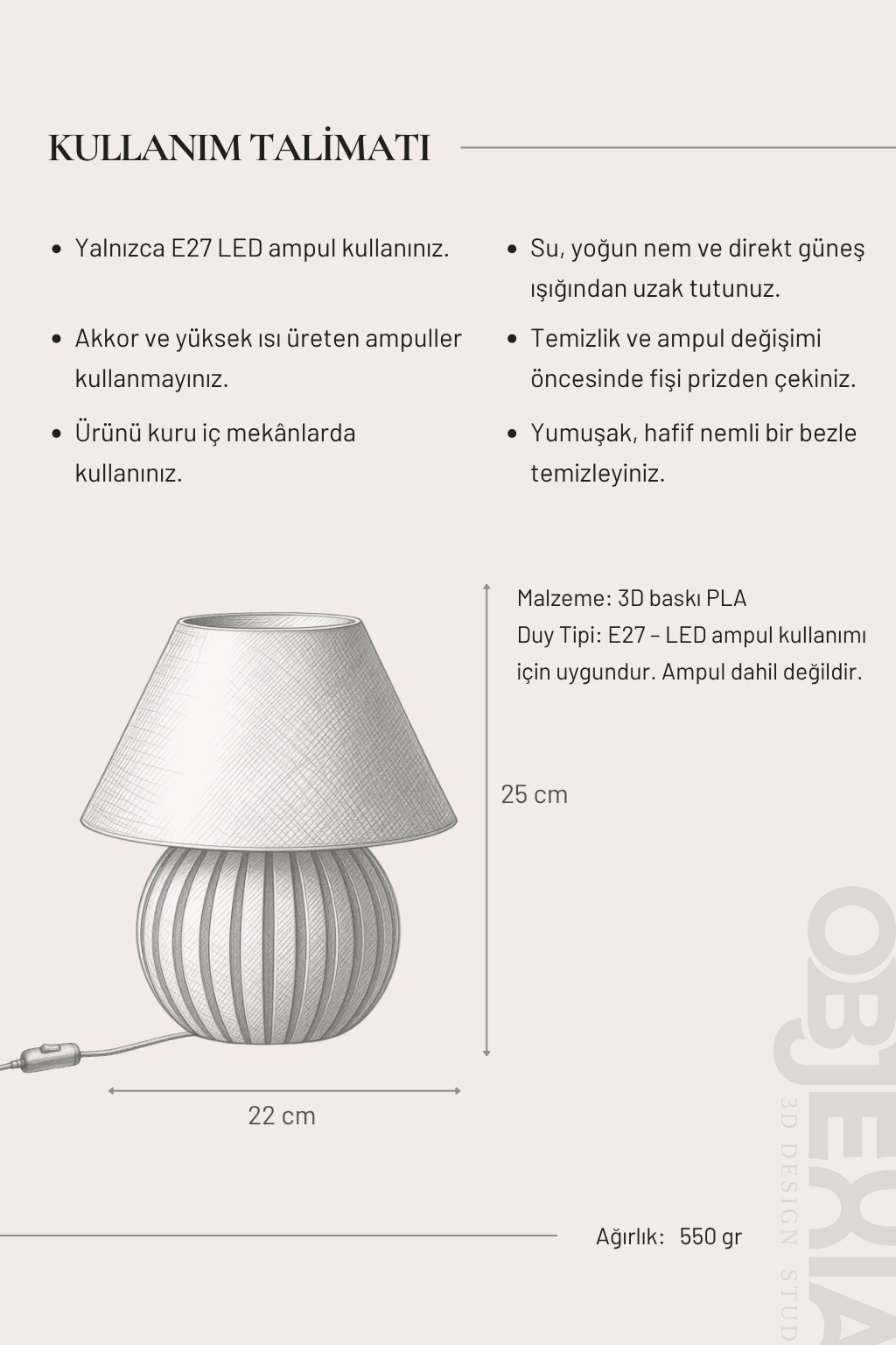 SPHERA Masa Lambası