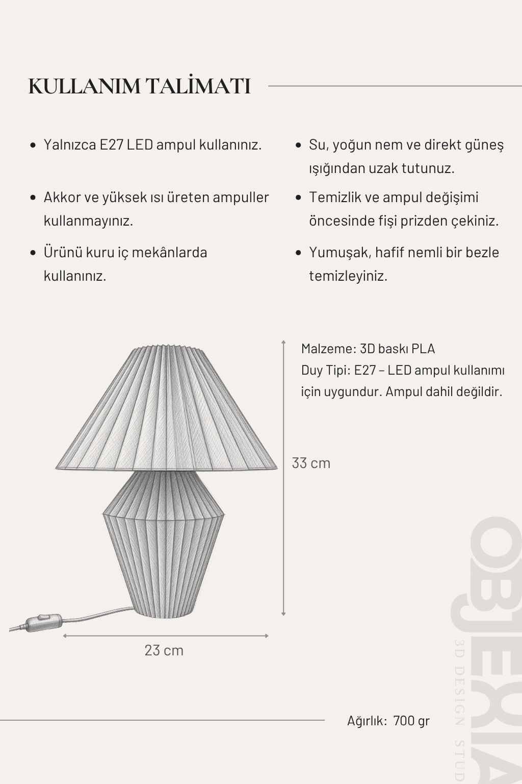 RADIAL Masa Lambası